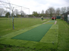 Artificial surfacing on practice wickets